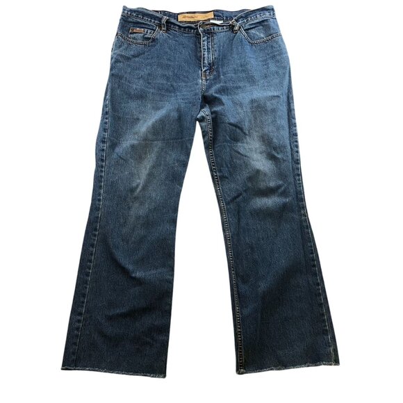 Eddie Bauer Women's Jeans 36x30 Measured Bootcut Classic Blue Denim Casual Y2K - Picture 1 of 16